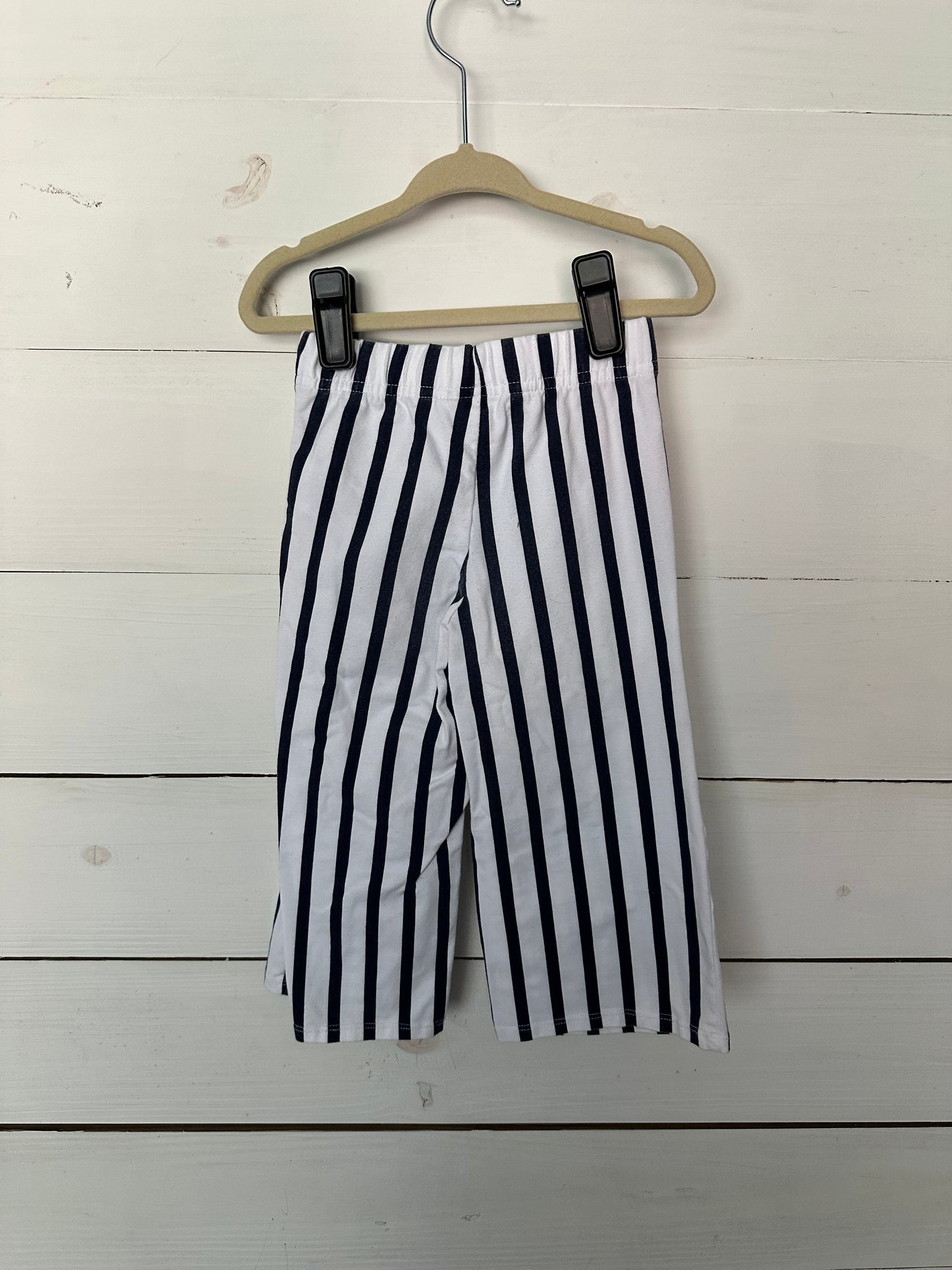 3T - Janie & Jack Red Sailor Collared Shirt and Navy Blue Striped Pants