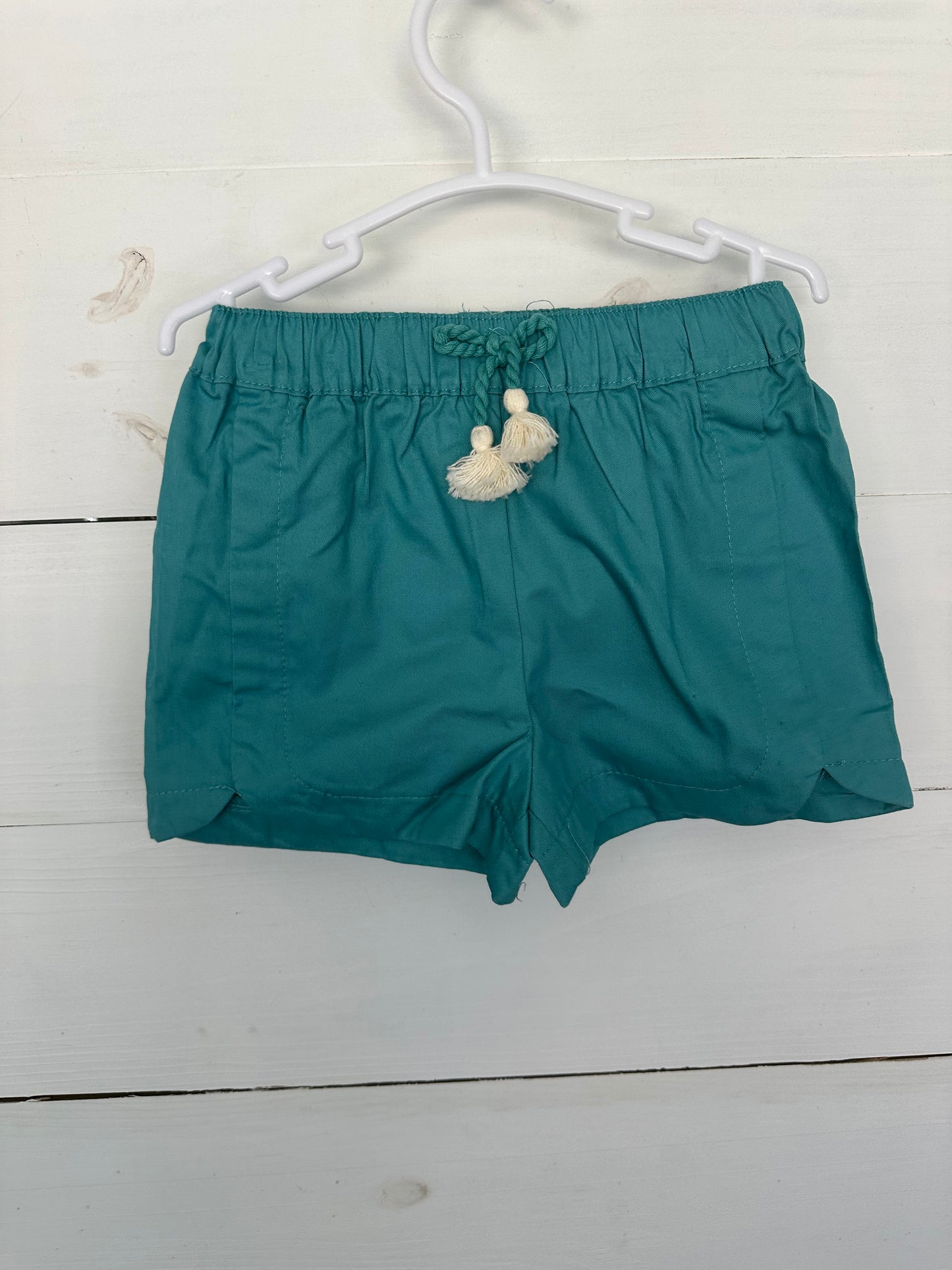 18M - Haute Hippie Girls 2 Piece Set with Crotchet Top and Teal Bottoms
