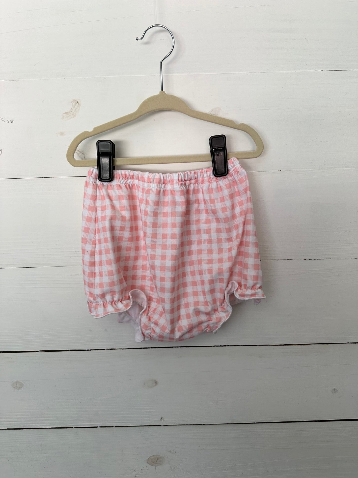 Saving Grace French Knot Piggy 2 Piece Set with Pink Gingham Bloomers