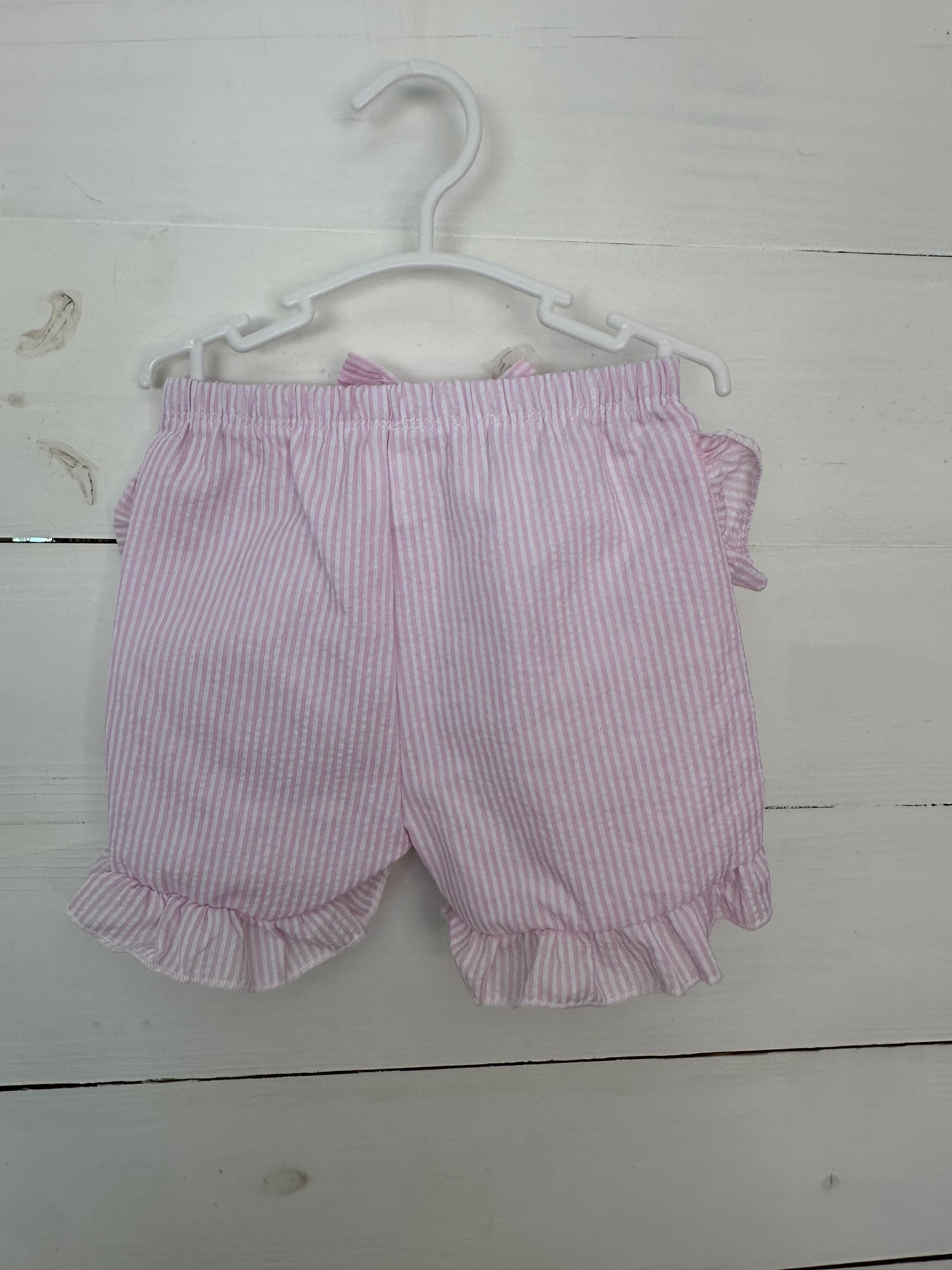 2T Pink Seer Sucker Shorts