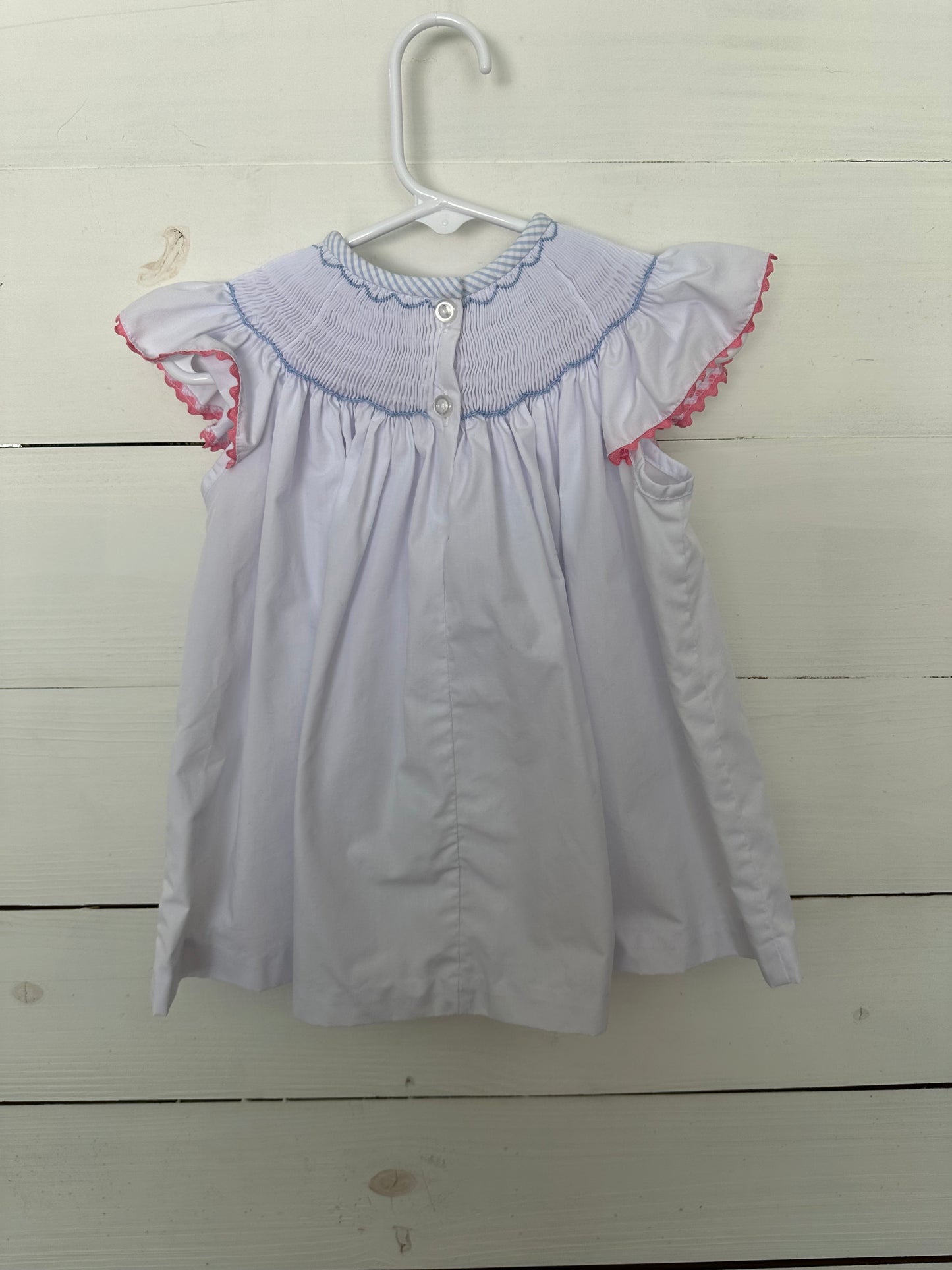 2T Shrimp & Grits Kits - Pink Sailboats and Lighthouse Smocked Dress