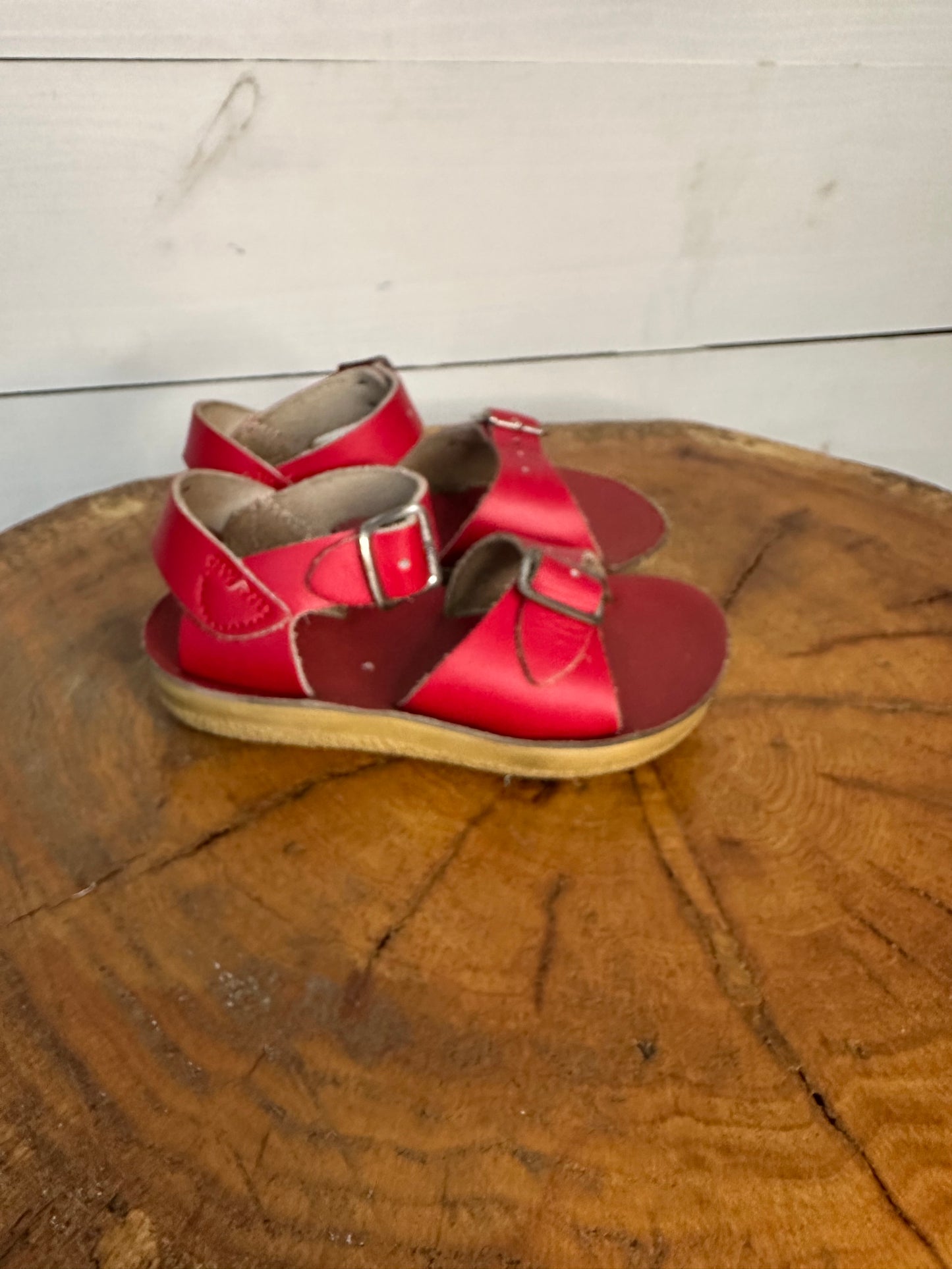 6 - Sun San - Surfer Red Leather Sandal