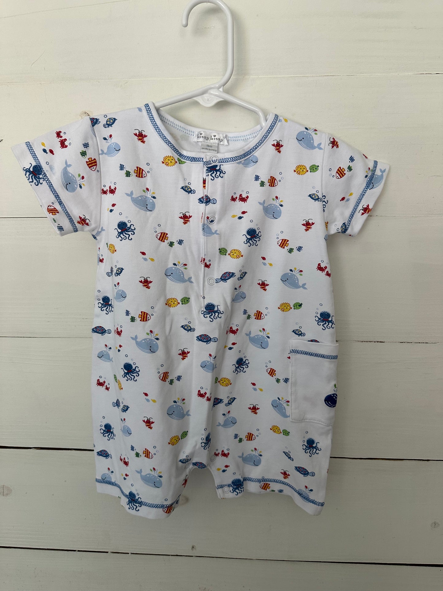 Kissy Kissy: Boys under the sea romper