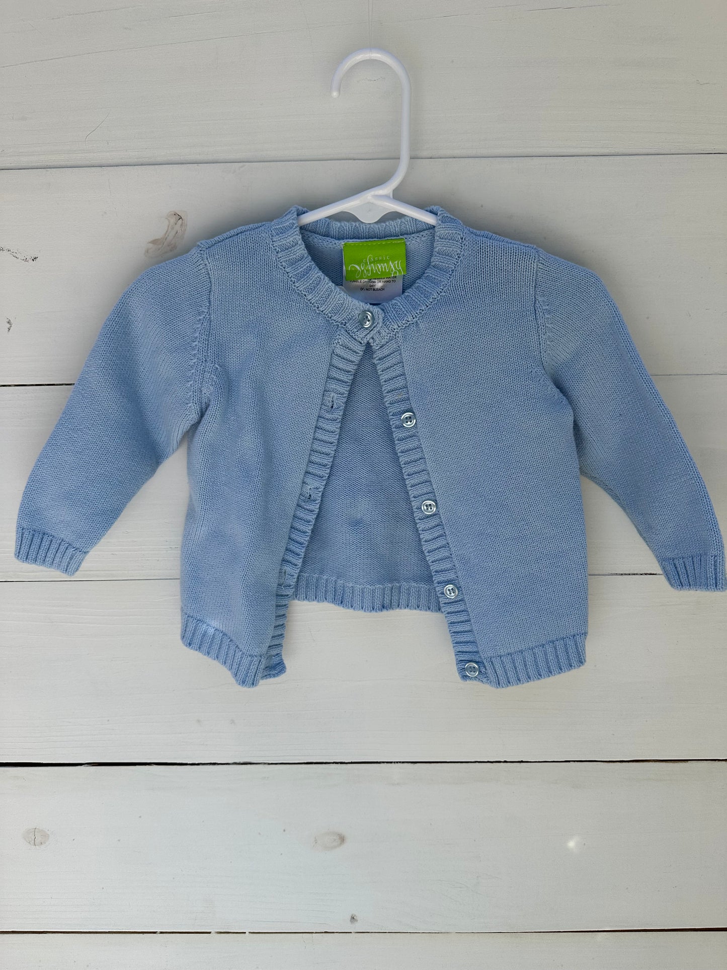 Classic Whimsy Blue Knit Sweater