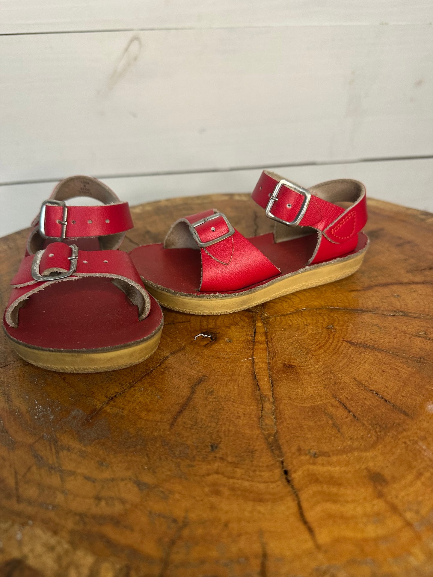 6 - Sun San - Surfer Red Leather Sandal