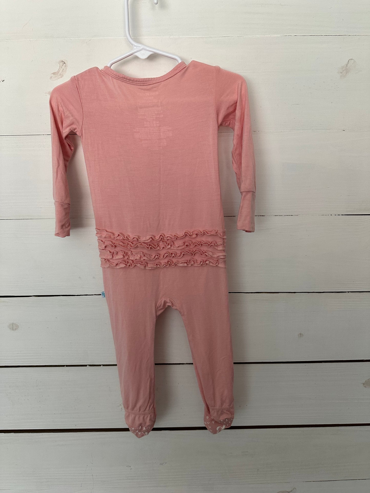 9/12M Posh Peanut Pink Ruffle Jammies