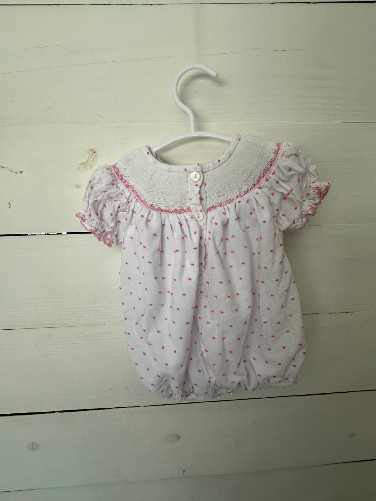 3M - Shop Teeta Little Sister Smocked Swiss Dot Bubble