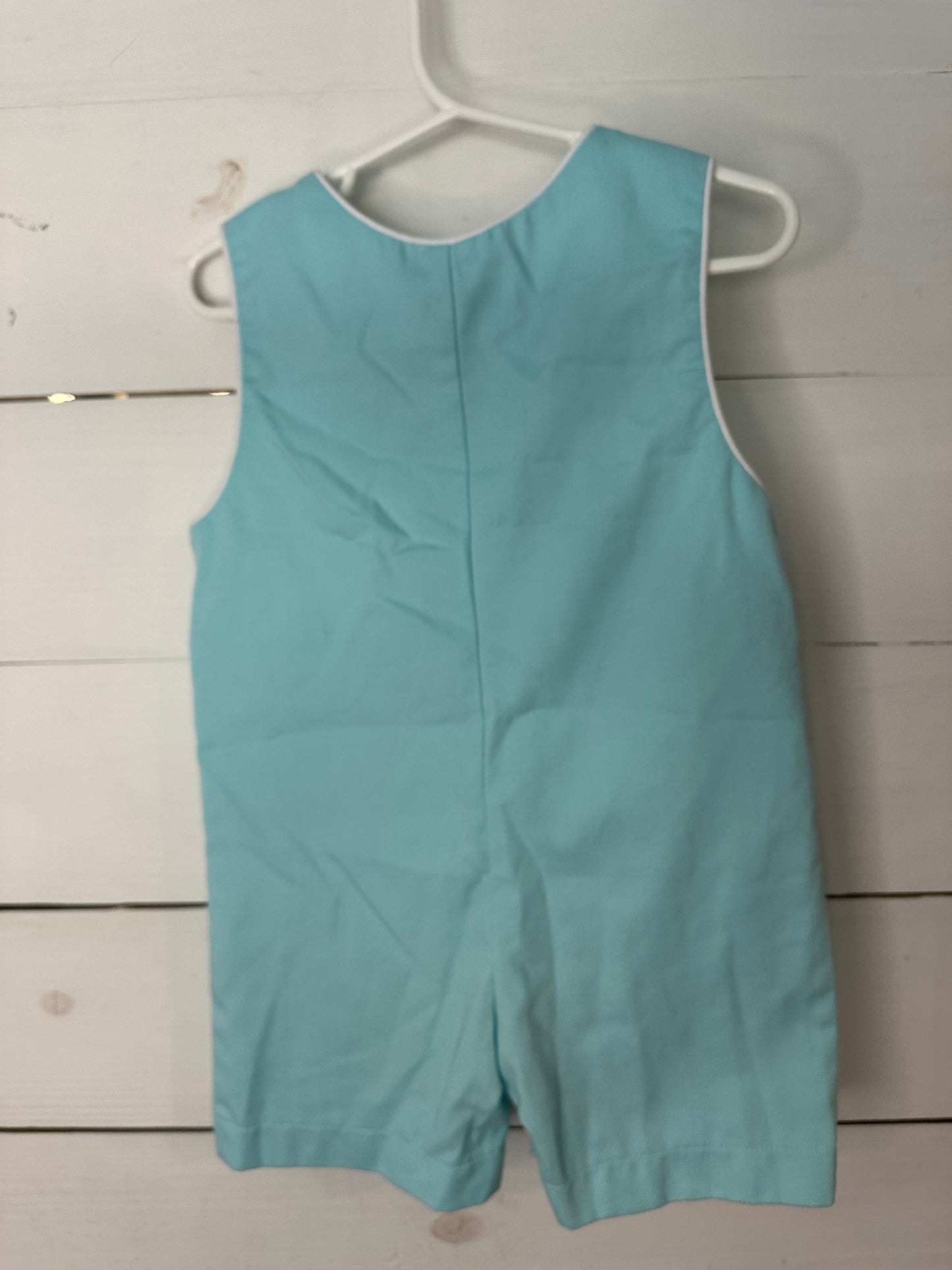 24M - Little English Jon Jon with Embroidered Lab and Easter Egg Wagon