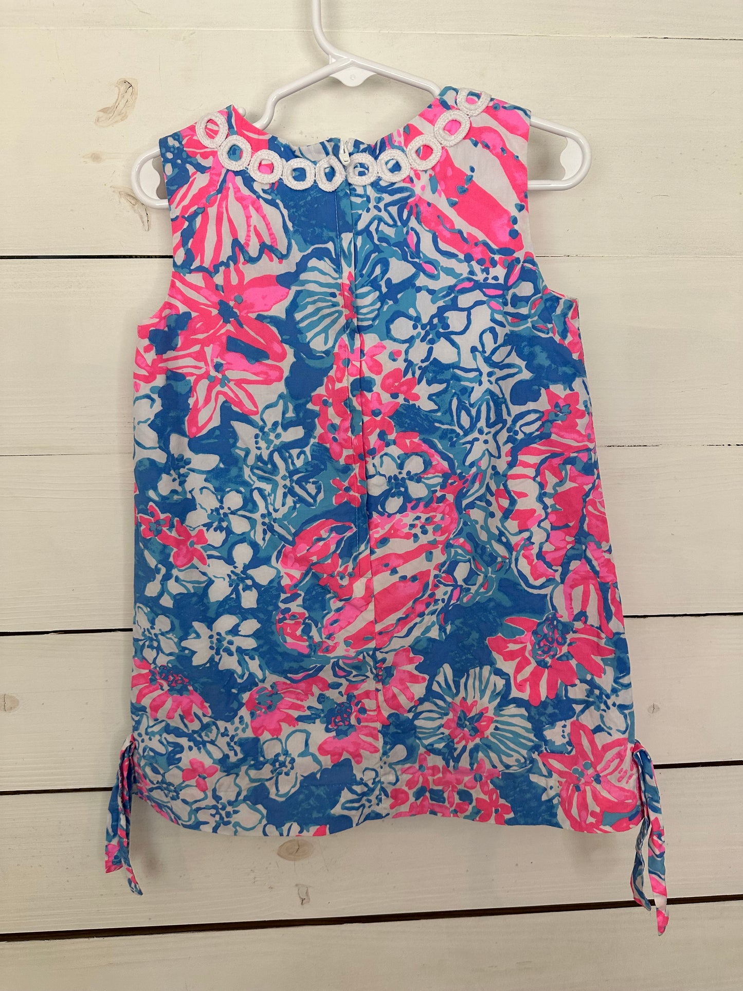 4T Pink & Blue Lilly Shift Dress