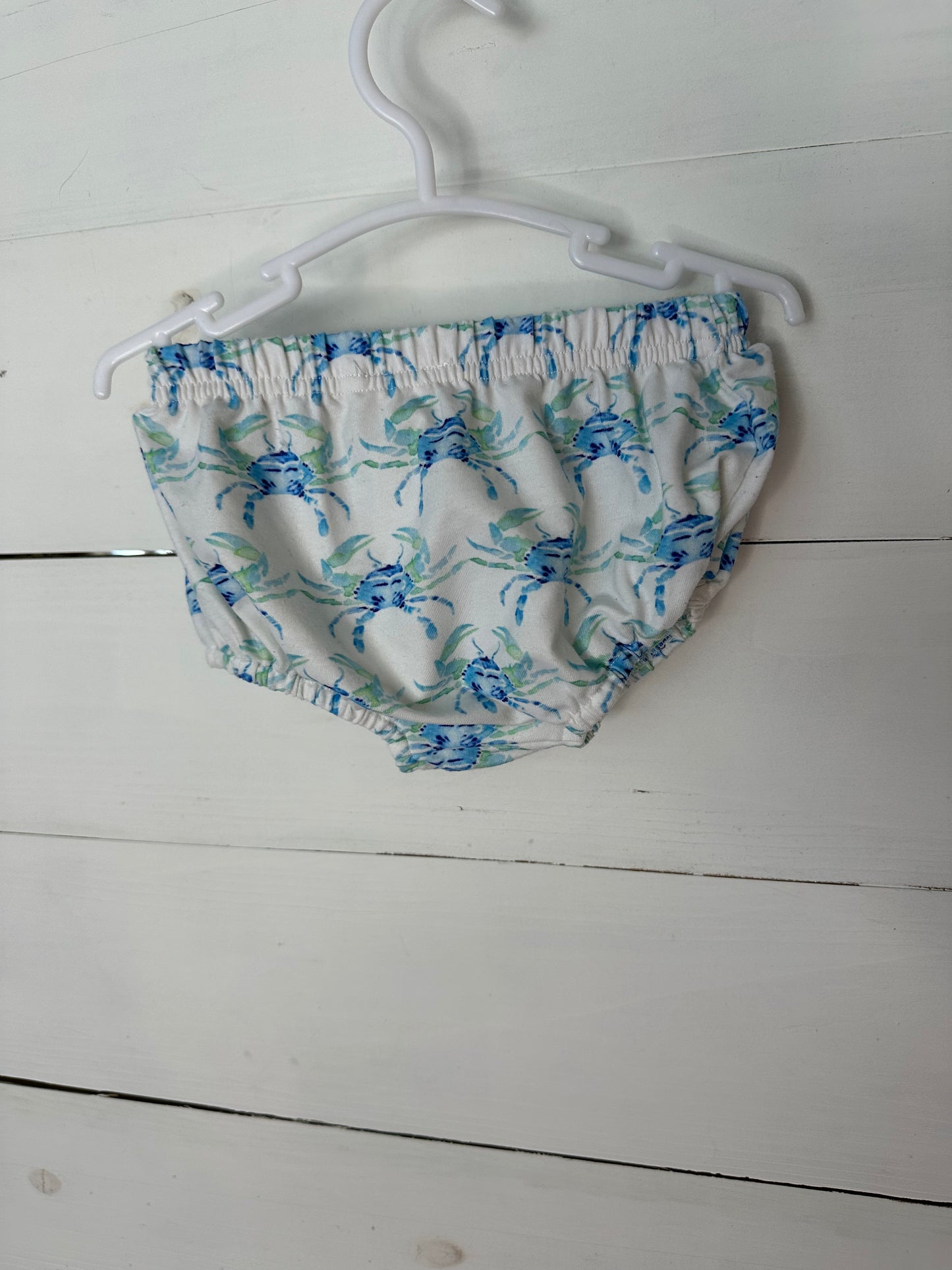 3M - Saving Grace Smocks Smocked Crab Diaper Set