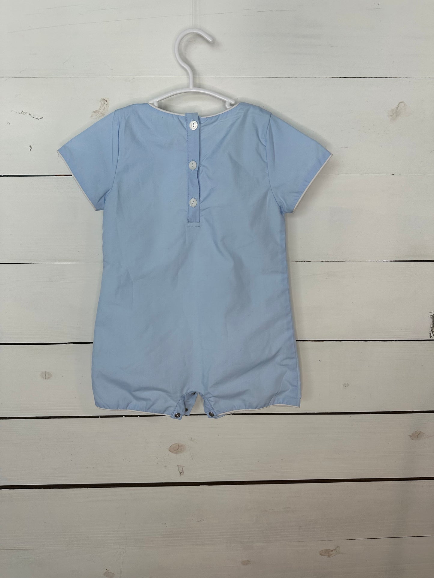 2T- The Yellow Lamb Baby Blue Romper
