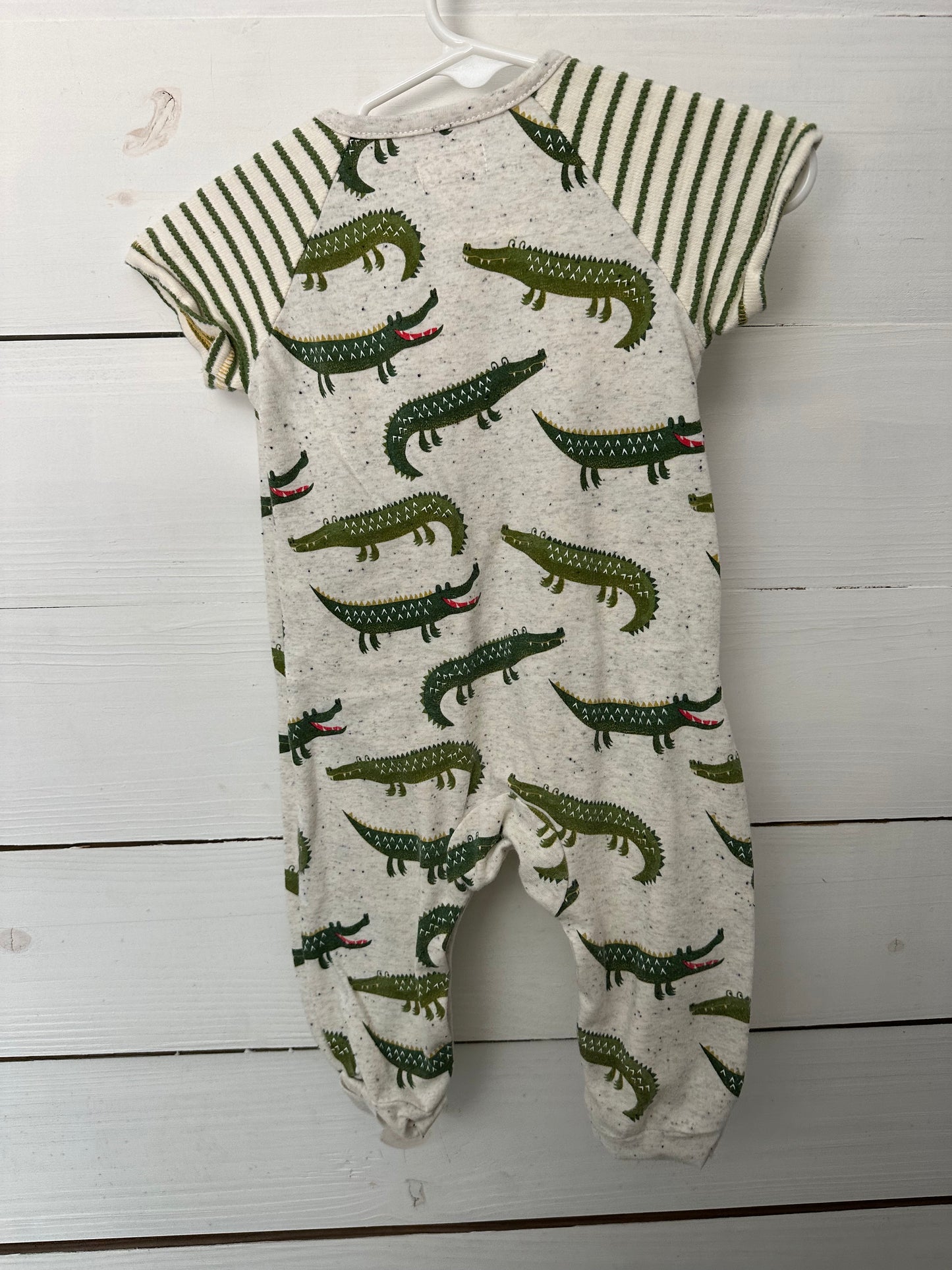 3-6M - MudPie Gator Romper - Long Pants