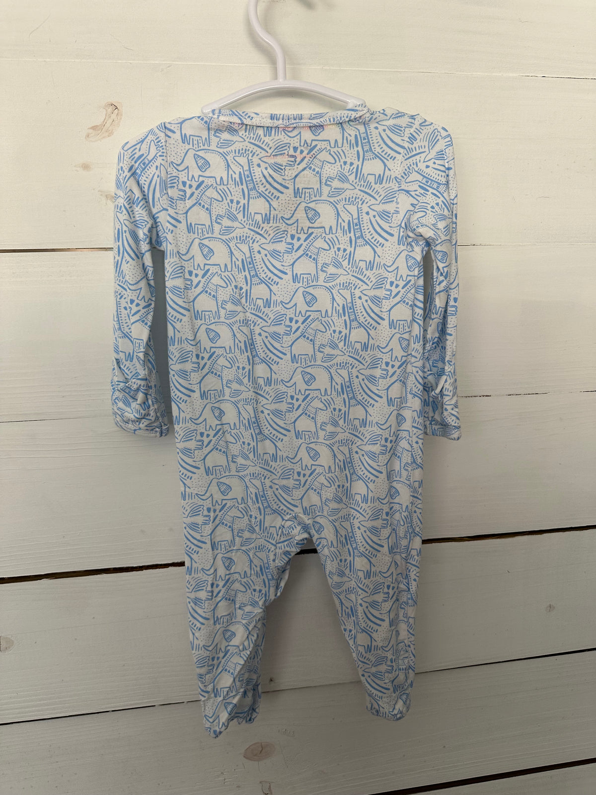 0-3M - Magnetic Me Blue Animal Jammies