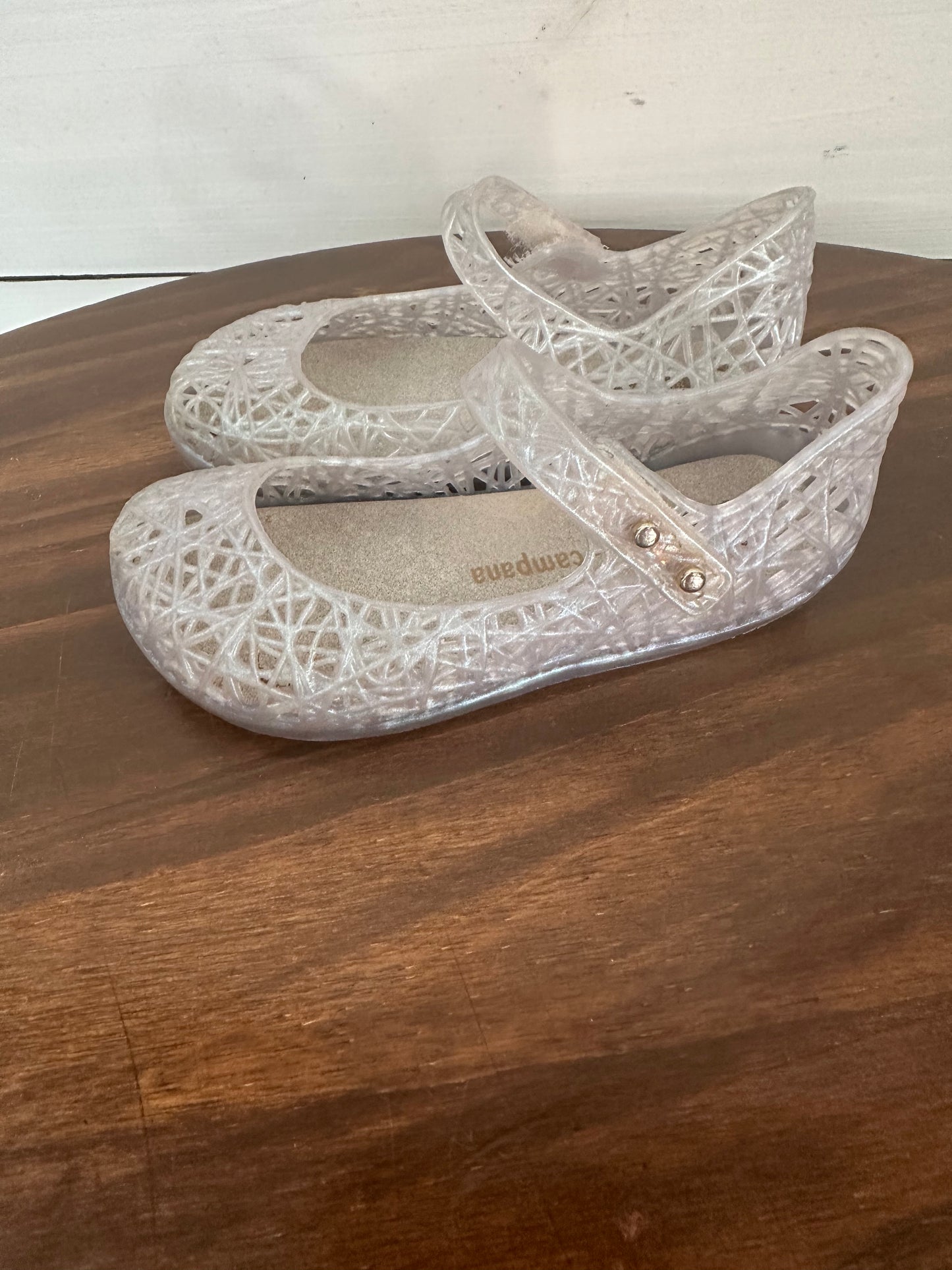 8 - Mini Mellissa + Campana - Iridescent Clear Jelly Shoes