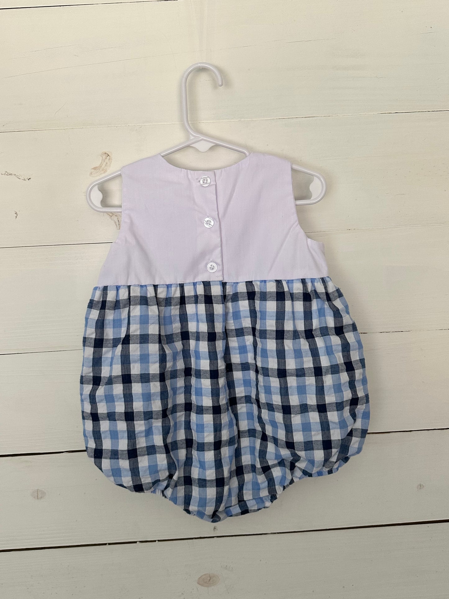 Bayou Blanks: Henry Blue Gingham Bubble
