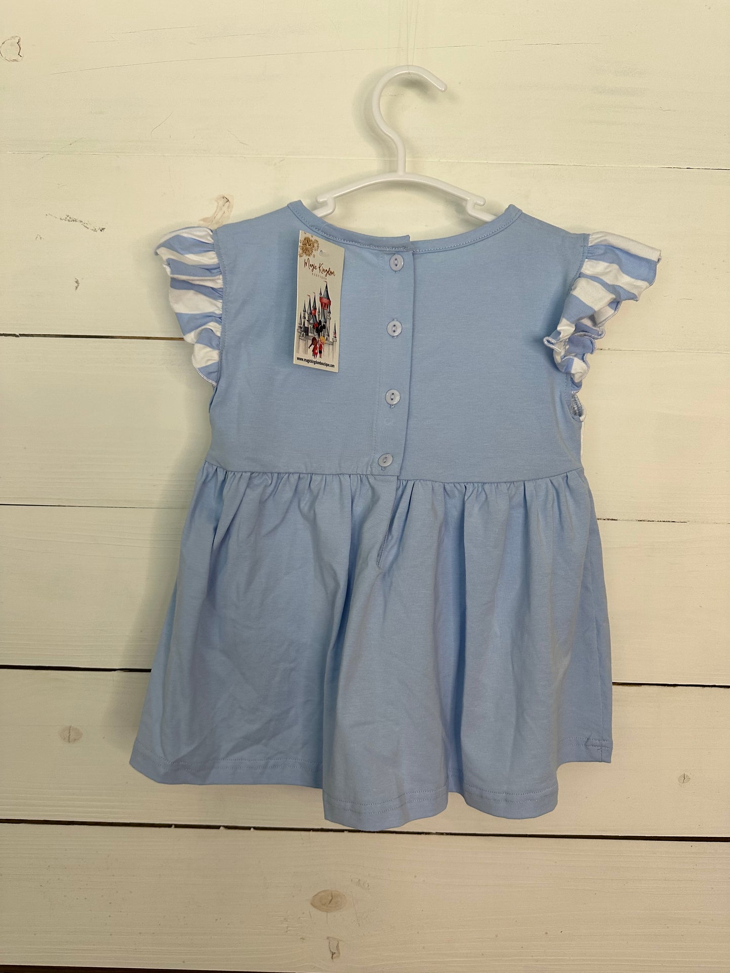 4T - MK Designs Raya Smocked Shirt and Matching Short Outfit