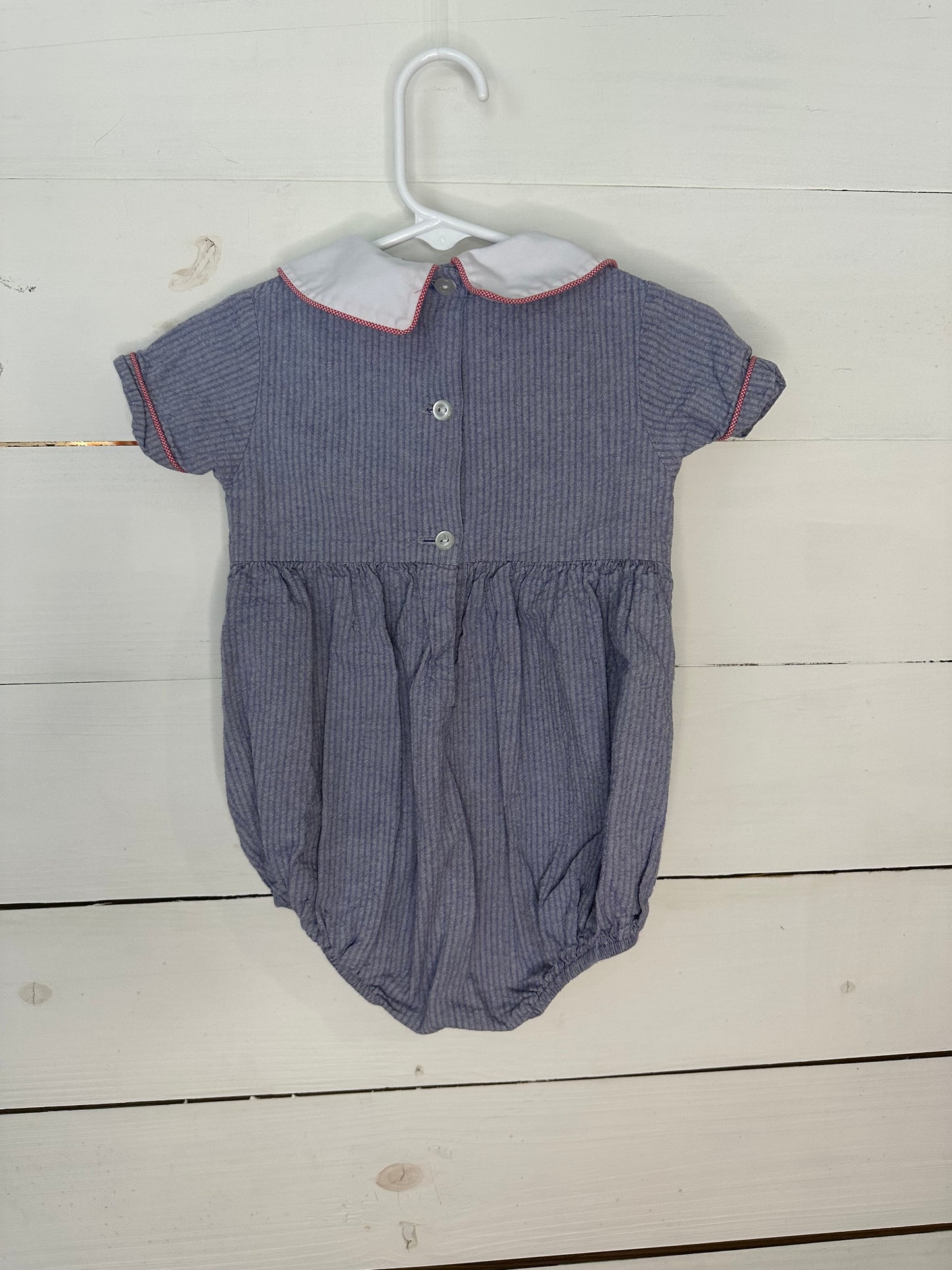 12M - Castle & Crowns Smocked Firetruck Bubble