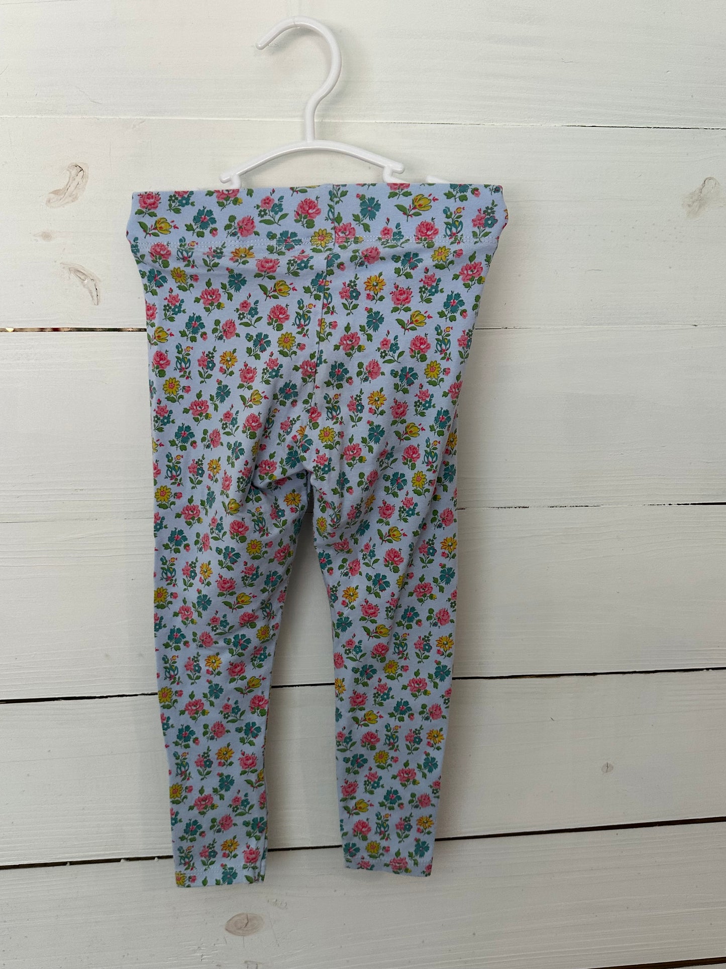 3-4T - Boden Floral Leggings with Guniea Pig Applique