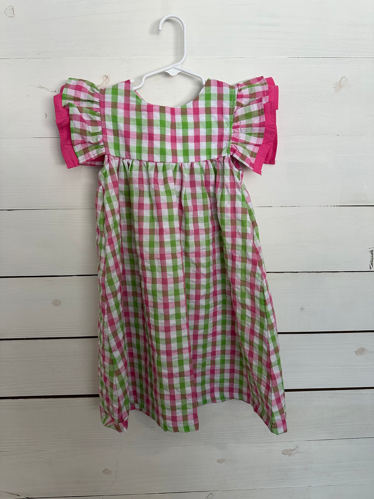 Classic Whimsy - Pink and Green Gingham Dress