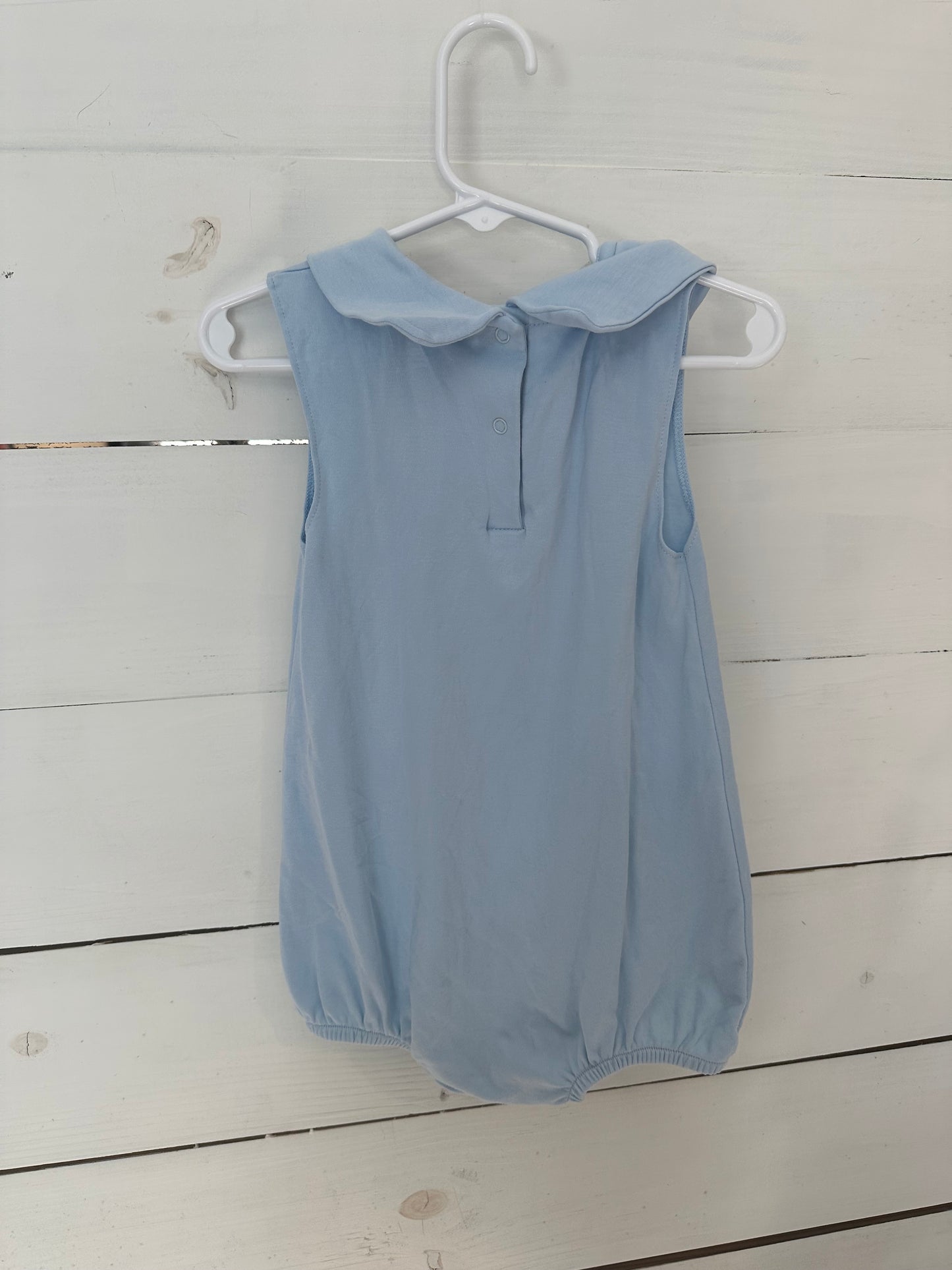 2T - TBBC Pima Cotton Blue Bubble with Embroidered Dog and Ball