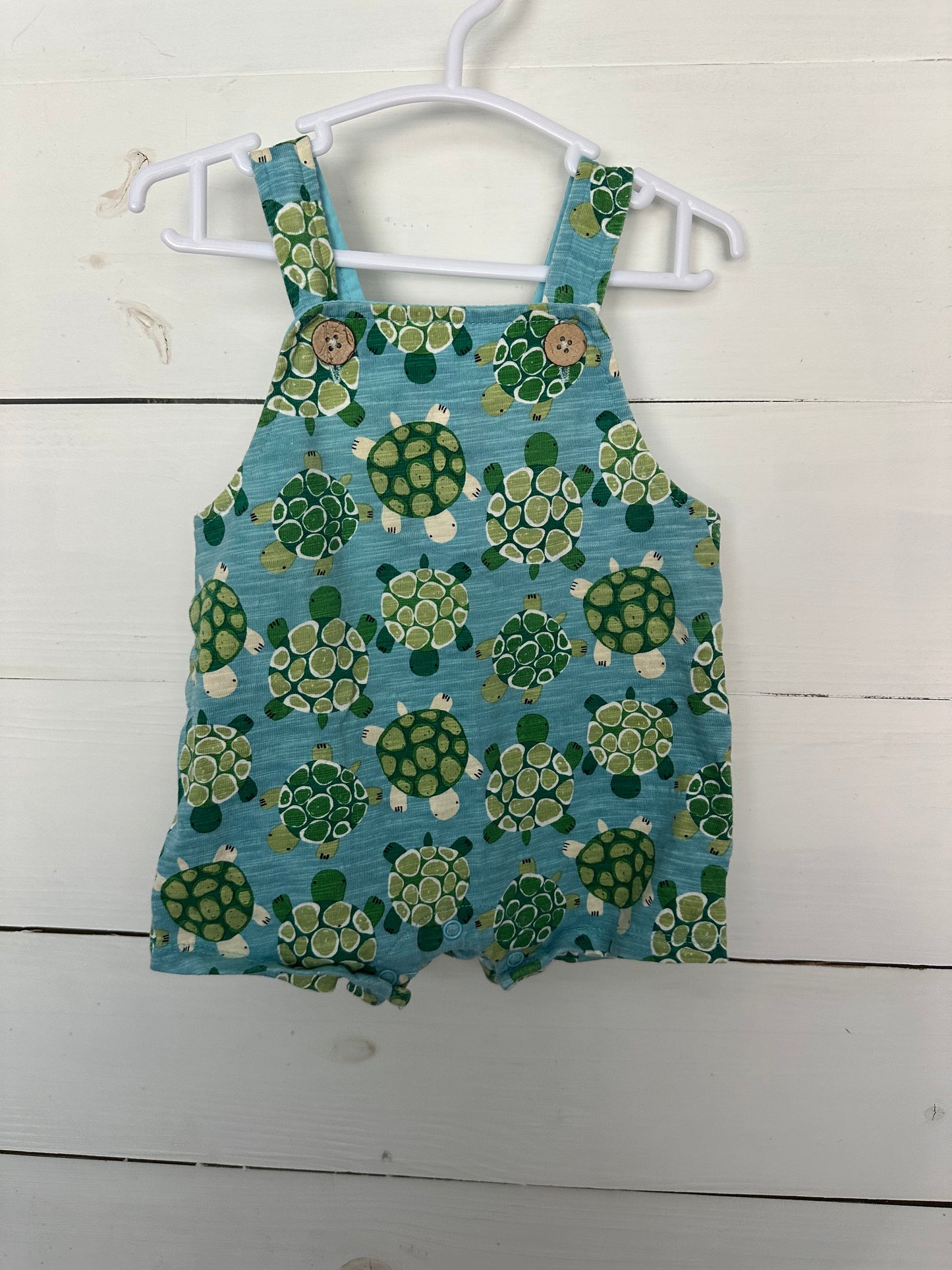 3-6M - Mudpie Turtle Romper