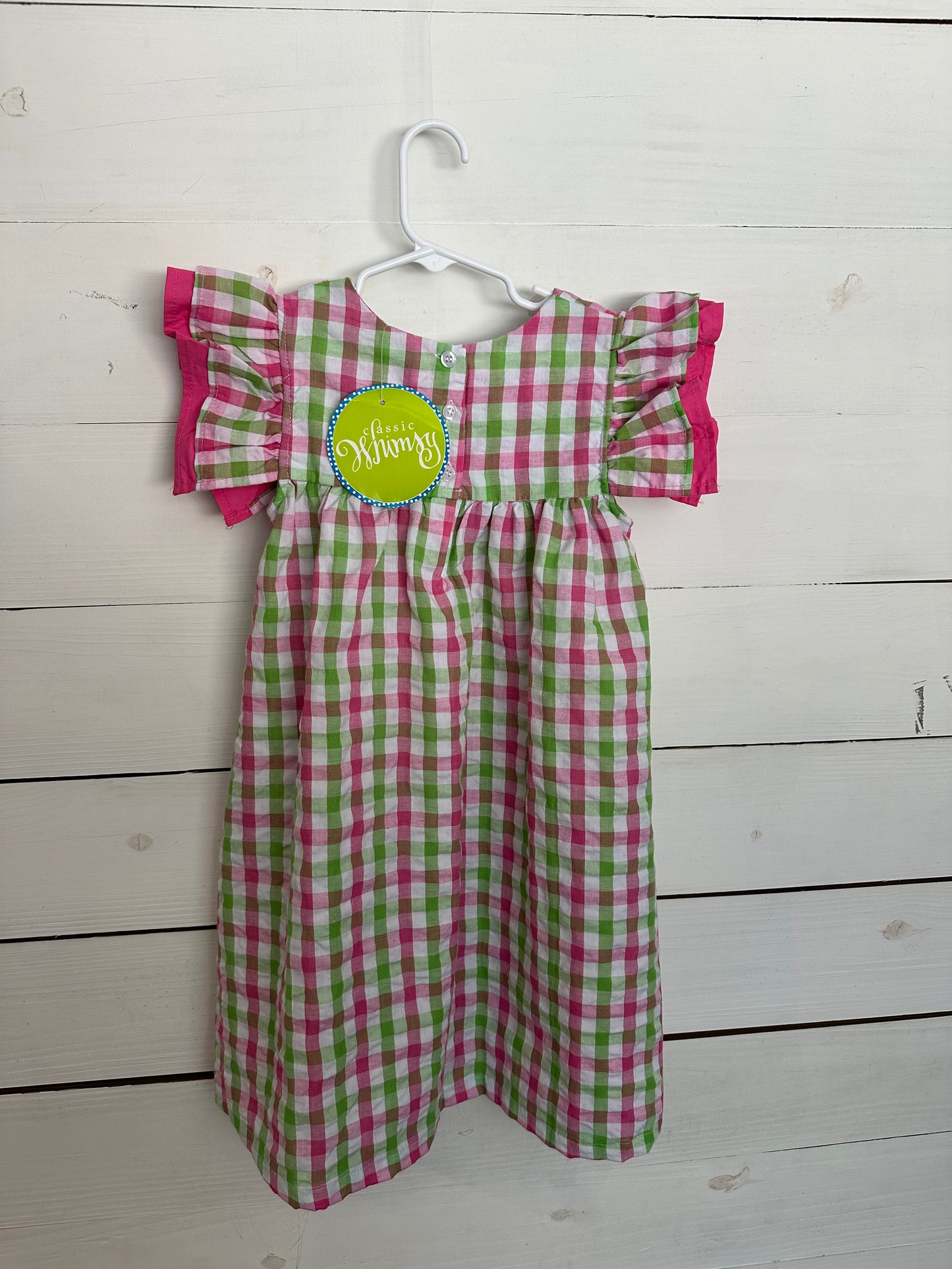 Classic Whimsy - Pink and Green Gingham Dress