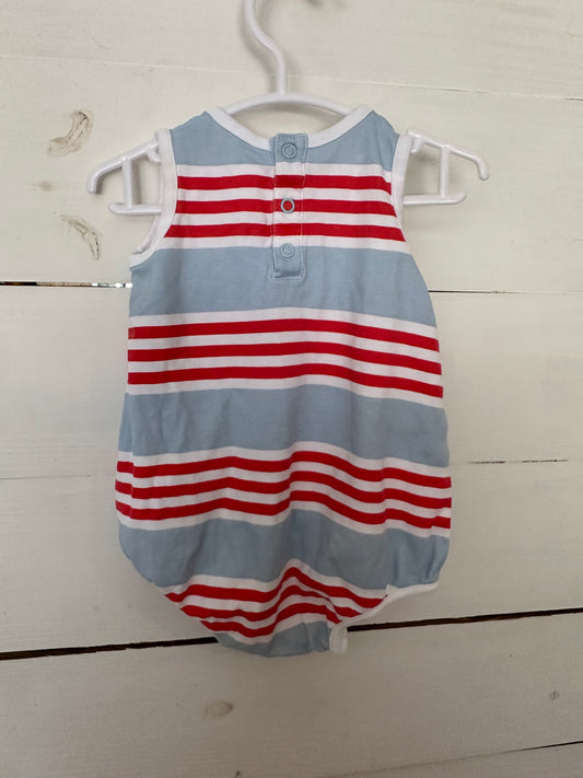 0-3M - TBBC Red & Blue Patton Play Bubble