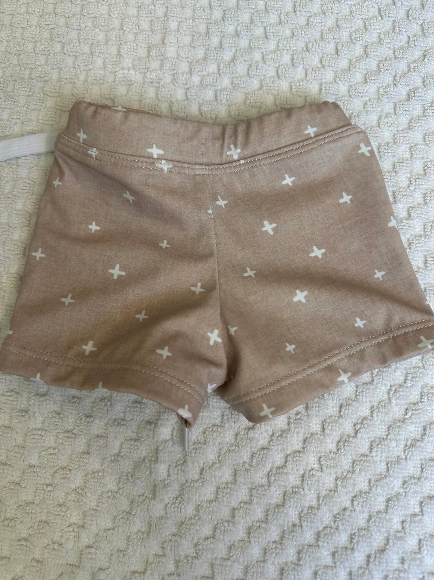 3M - Kortni Jeane Taupe Swim Trunks - Euro Short Style
