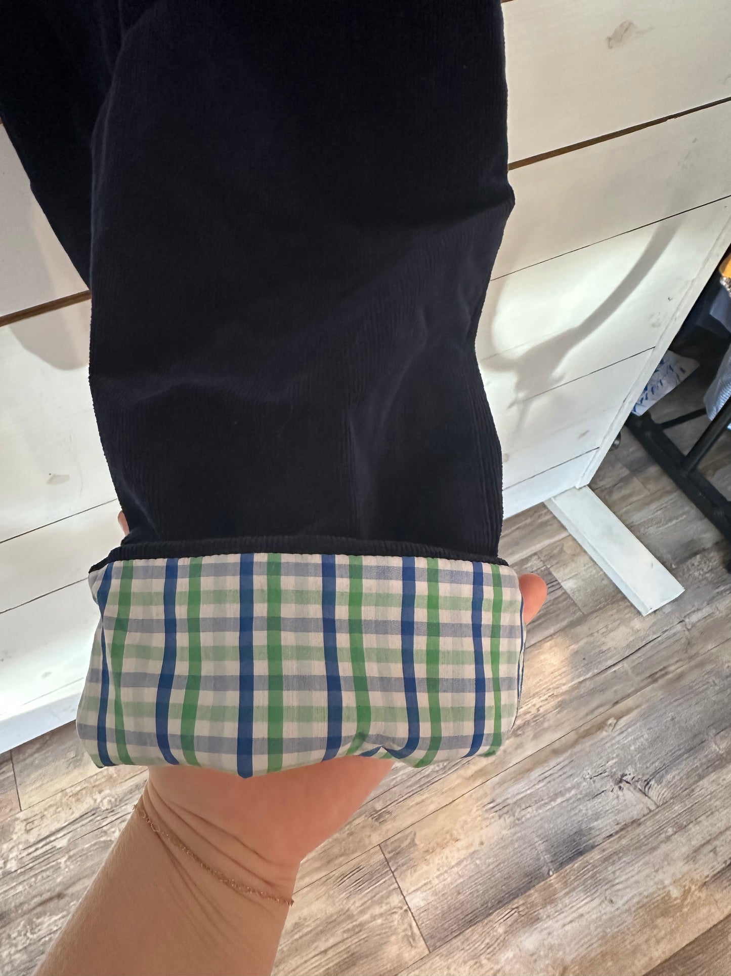 3T - TBBC Ivy League Longall - Nantucket Navy with Grove Plaid Lining