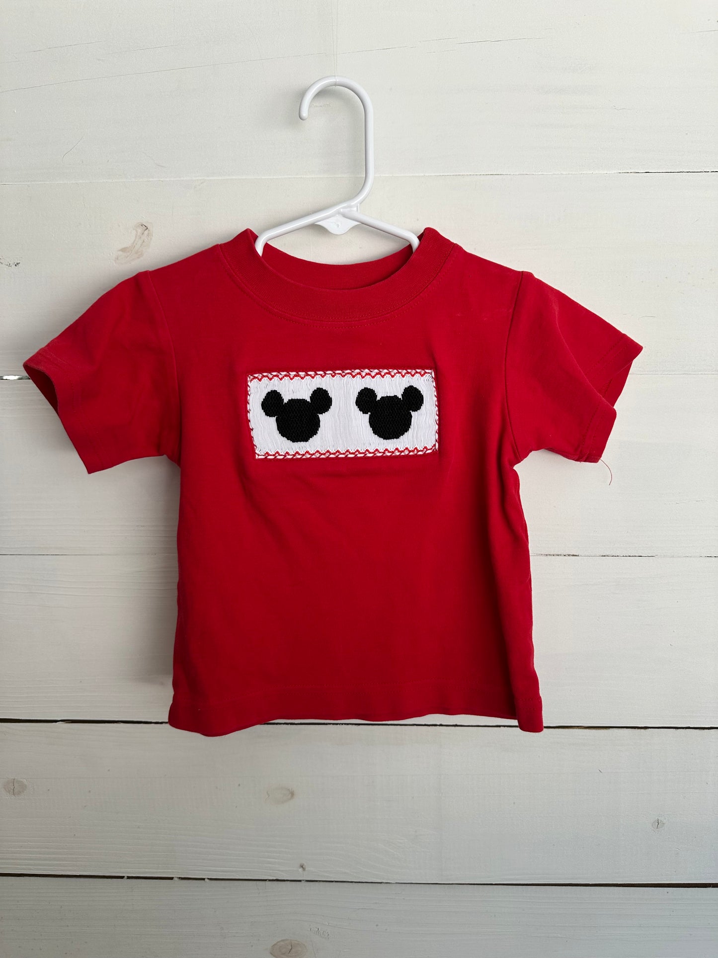 2T - Velani Classics Smocked Mickey Shirt