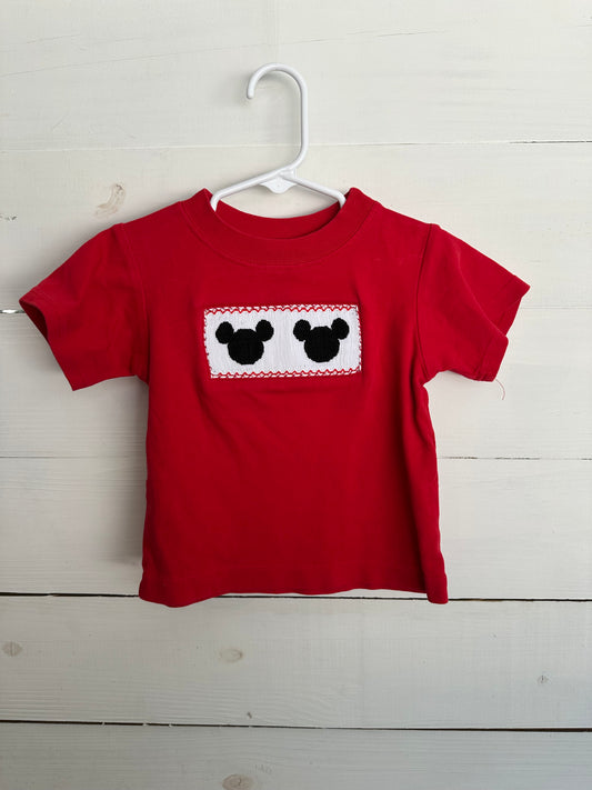 2T - Velani Classics Smocked Mickey Shirt