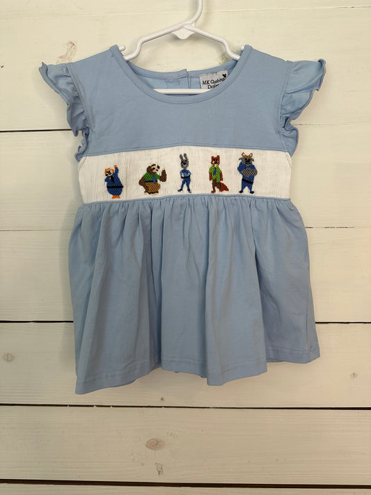 4T - MK Designs Zootopia Smocked Shirt