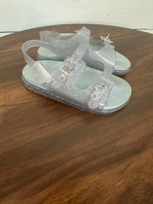9 - Mini Melissa - Clear Sparkle Jelly Sandals