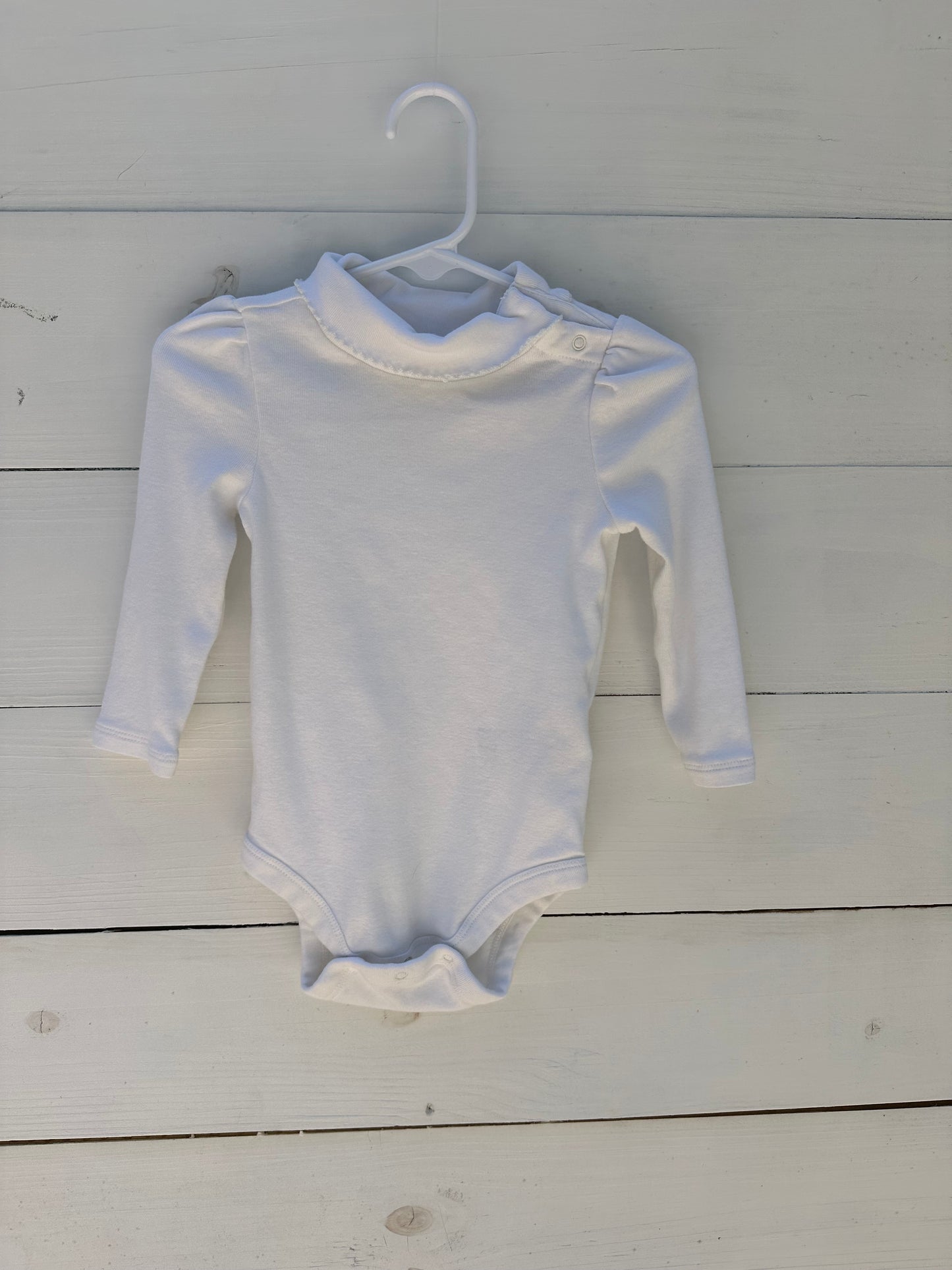 12/18m - White Turtle Neck Onesie