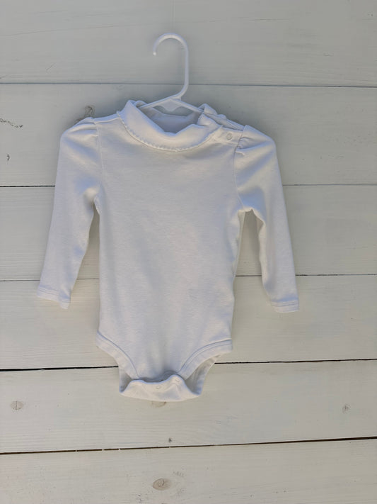 12/18m - White Turtle Neck Onesie