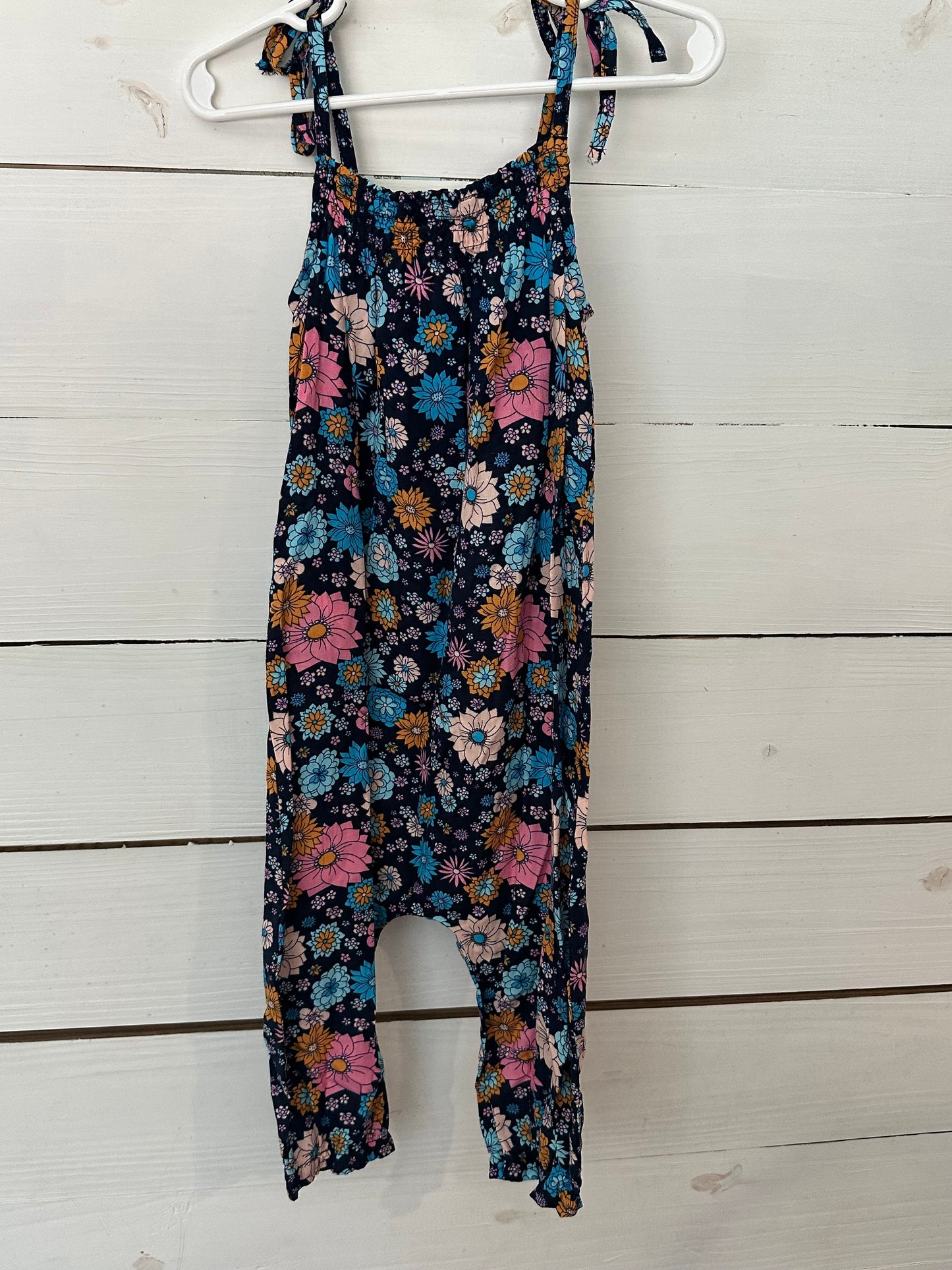 3T - Vignette Navy Blue & Floral Jumpsuit NWT