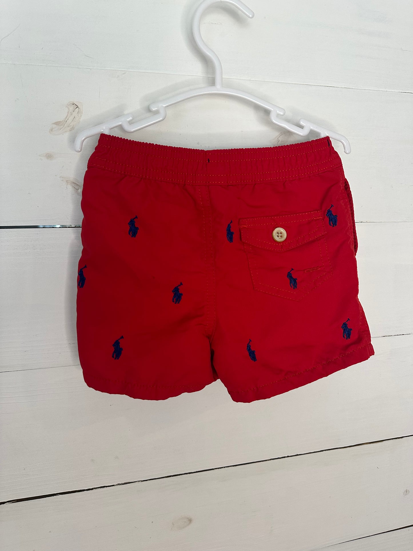 12M - Ralph Lauren Red Swim Trunks
