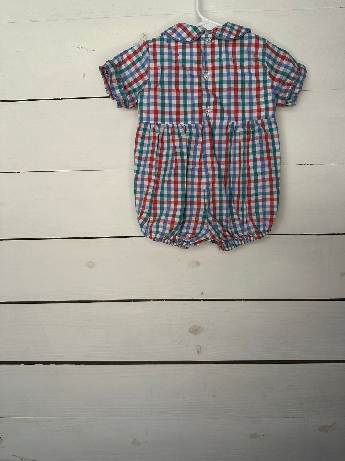 9M - Bailey Boys Red, Blue, & Green Plaid Bubble