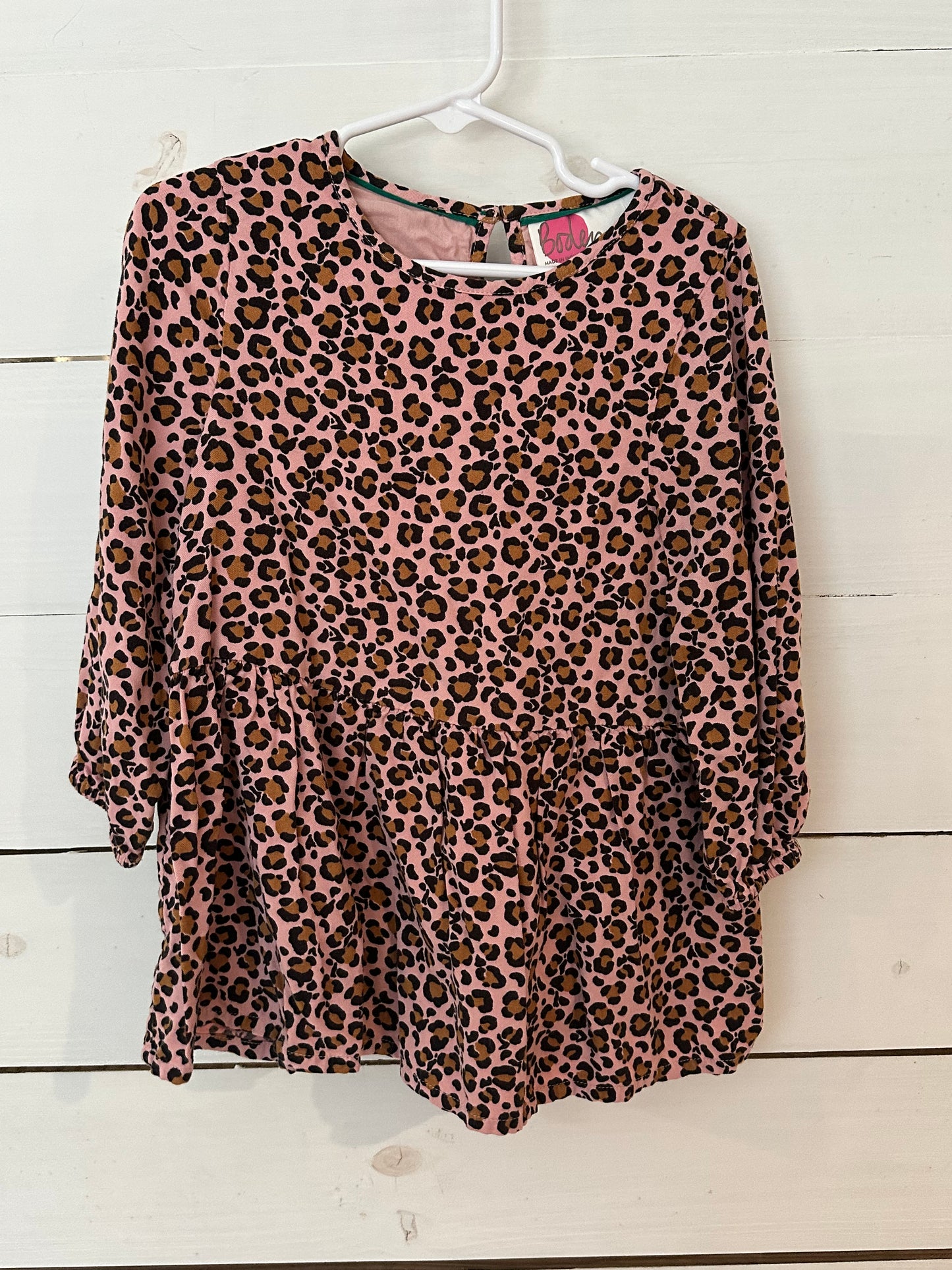 2-3T - Boden Pink Leopard Print Dress