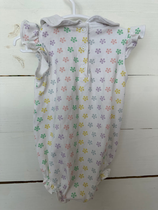 12-18M - TBBC Pastel Flower Dot Bubble - Pima Cotton