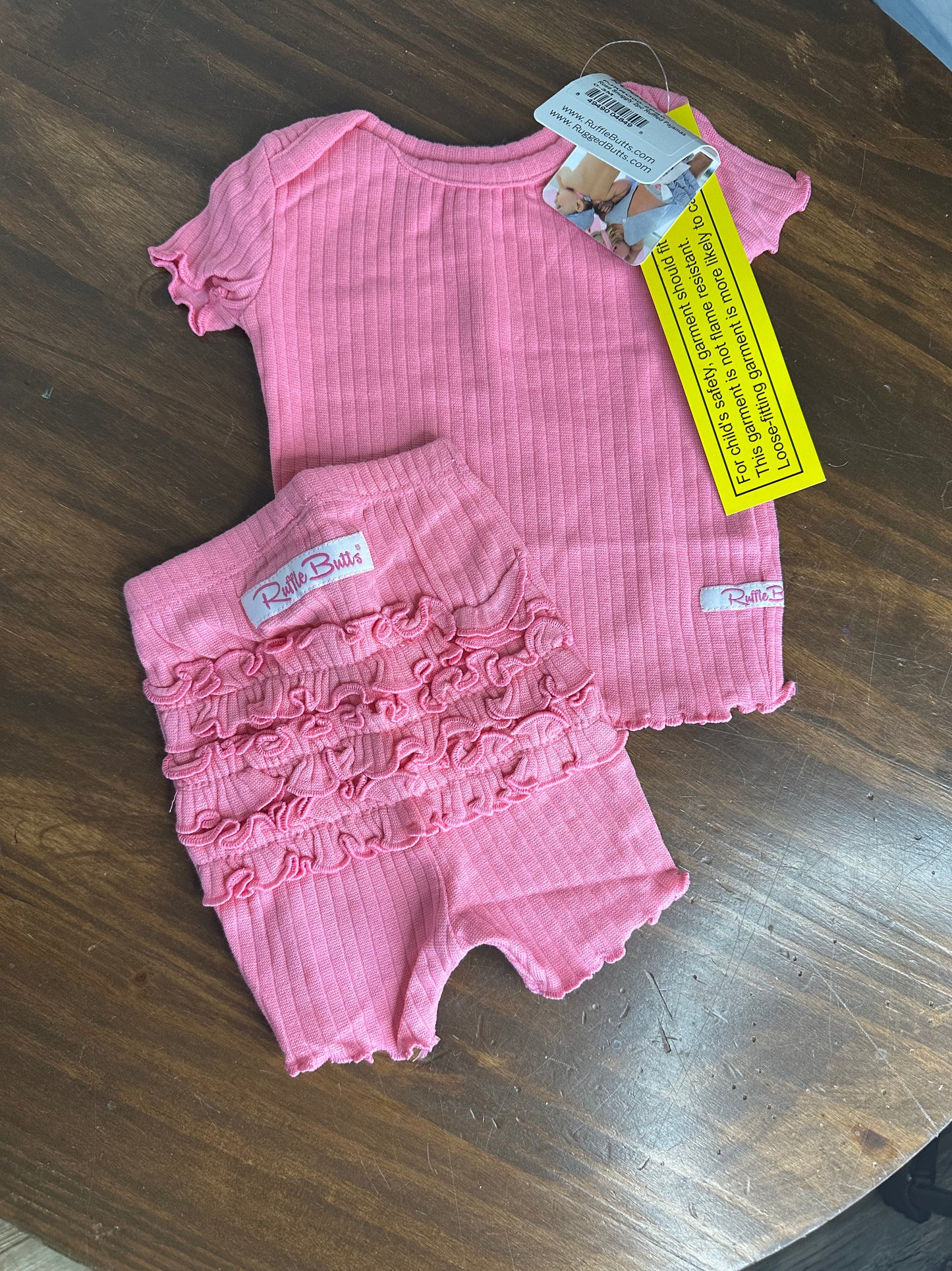 0-3M - Ruffle Butts Pink Play Set NWT