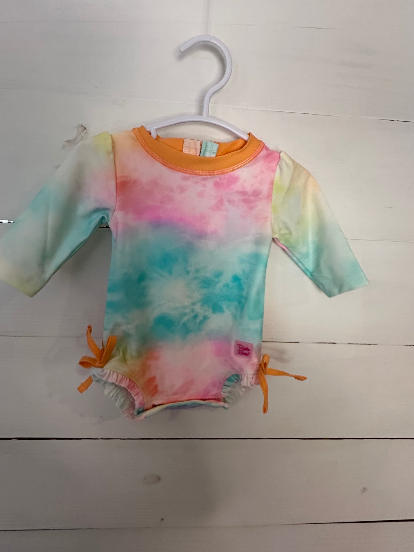 0-3M - Ruffle Butts Tye Dye Swimsuit NWT