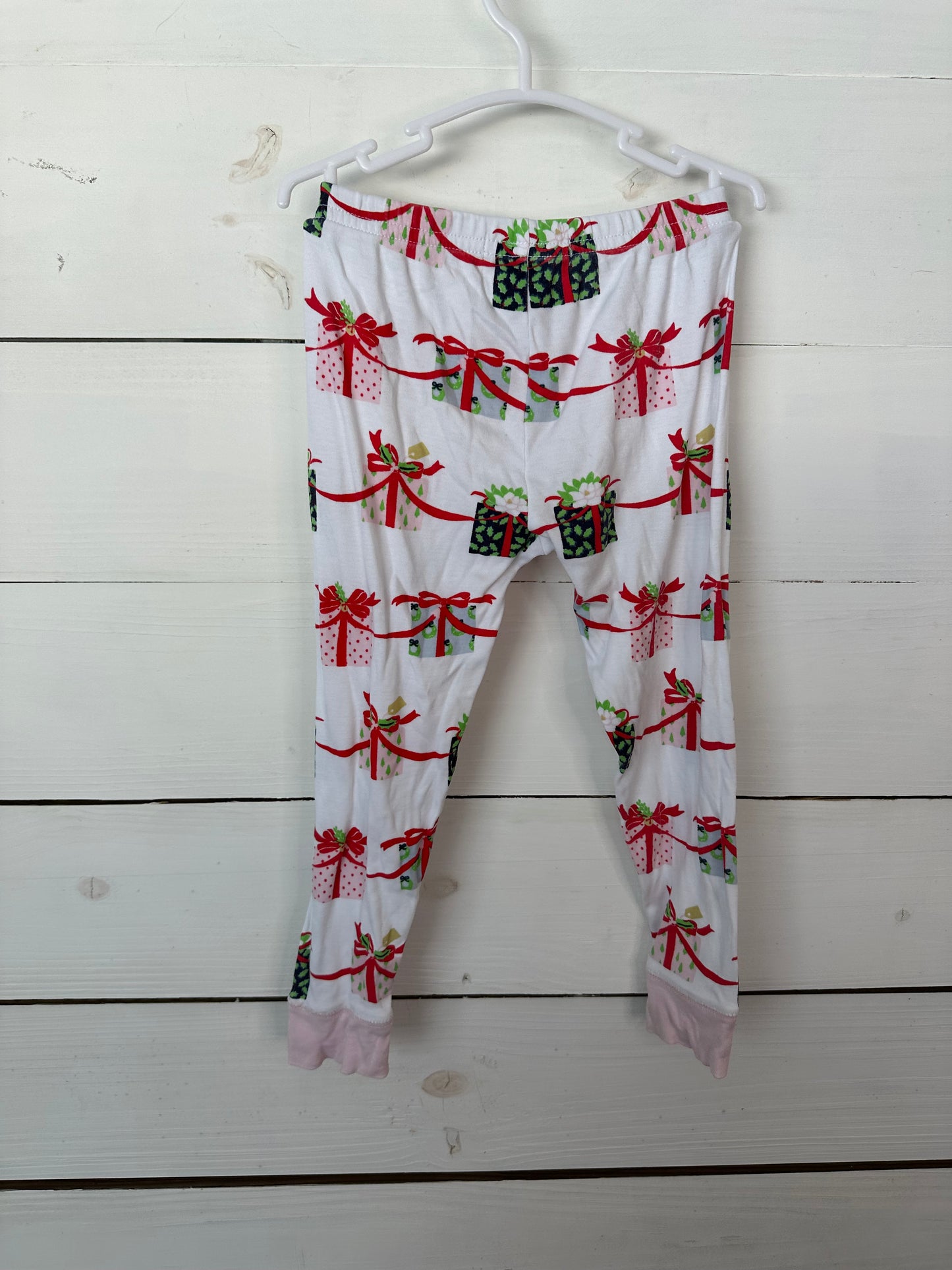 3T - TBBC Christmas Jammies with Presents and Magnoilas - Pink Trim