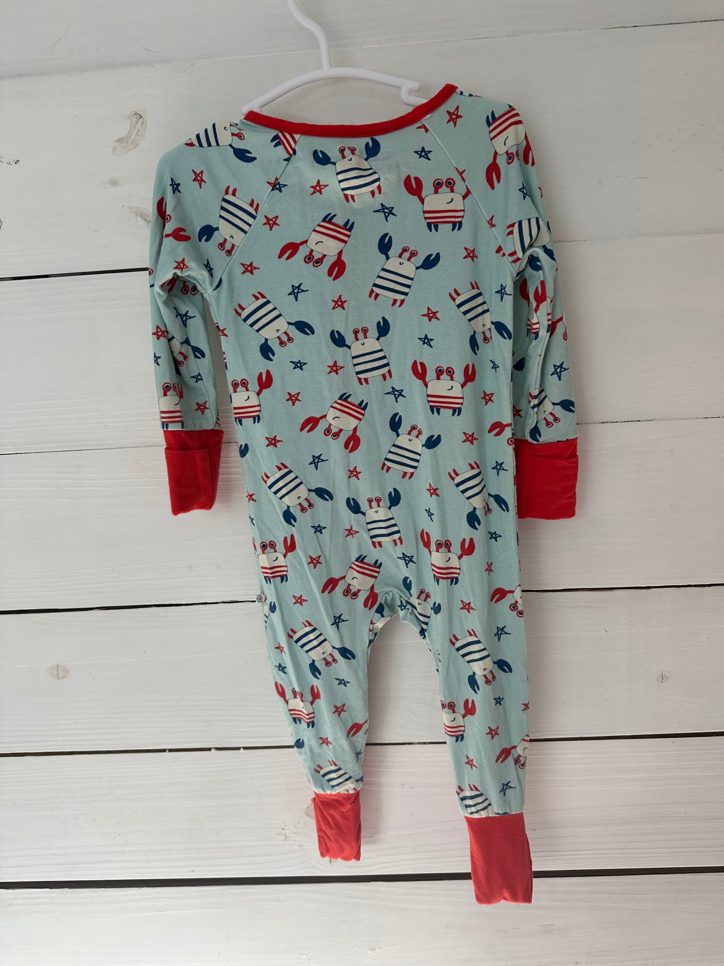 3-6M Caden Lane Patriotic Crabs