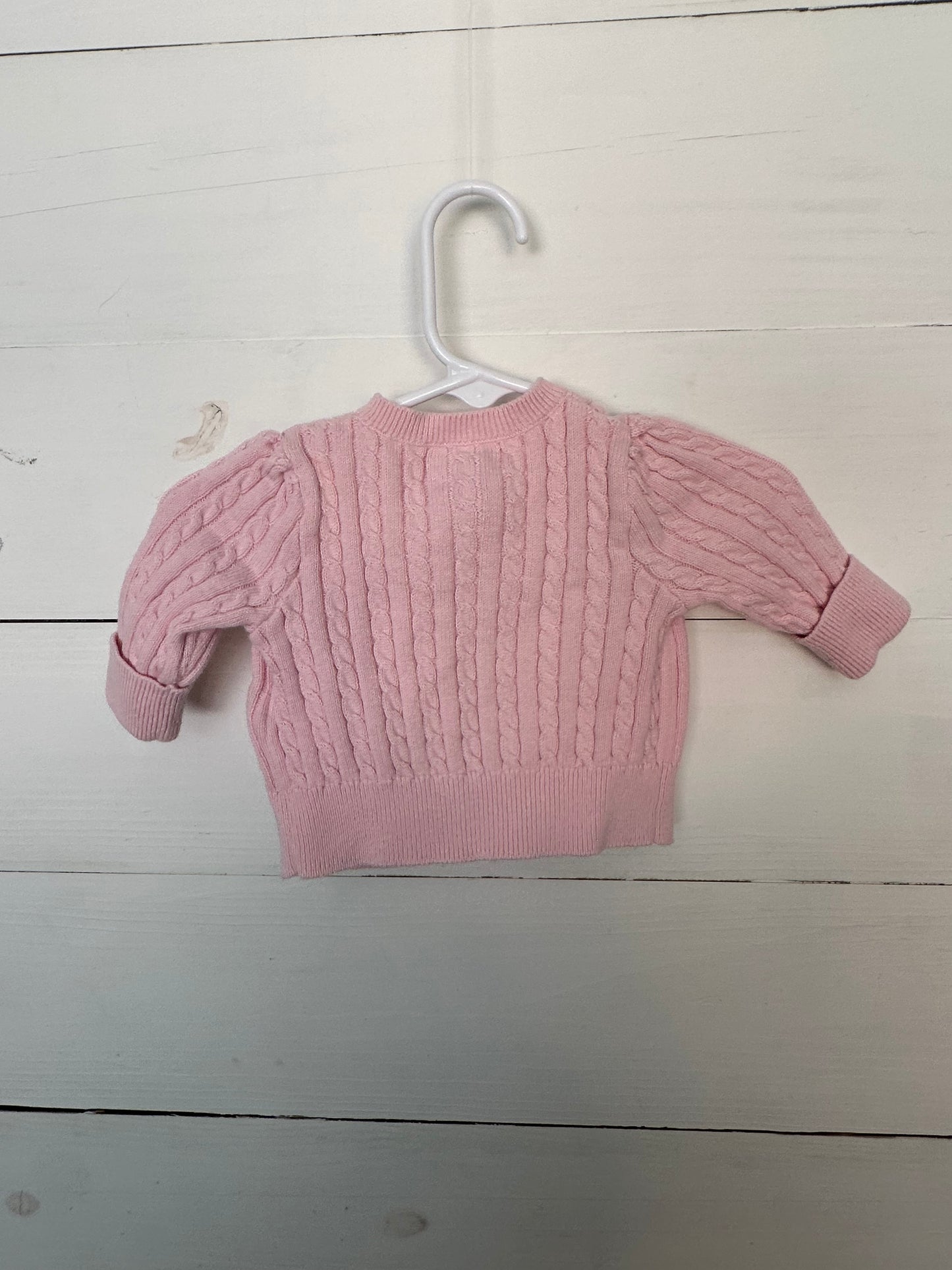 3M - Ralph Lauren Pink Cable Knit Cardigan