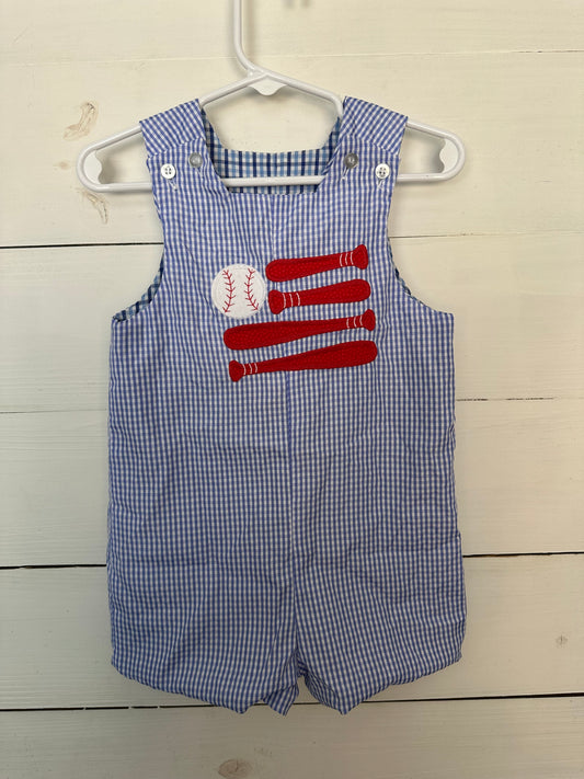18M - Bailey Boys Reversible Jon Jon Sea Gull & Baseball American Flags