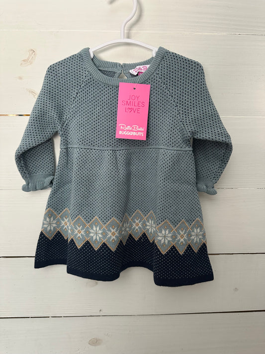 6-12m - NWT Ruffle Butts Sweater Dress