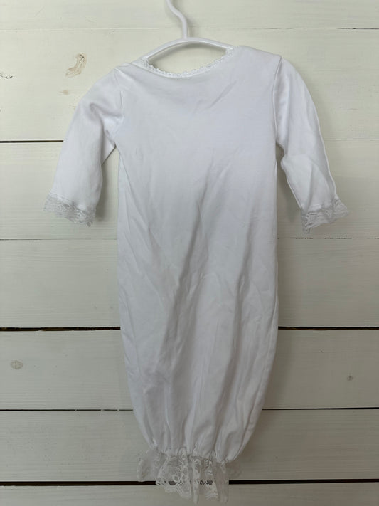0-3M - Victoria Kids White Lace Gown