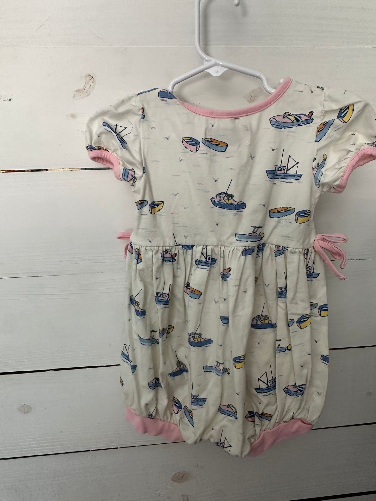 2T - Sweet Honey Romper with Boats
