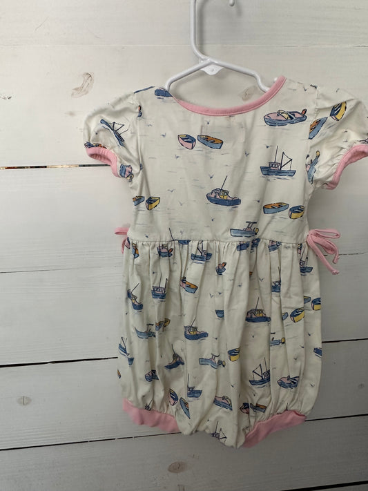 2T - Sweet Honey Romper with Boats